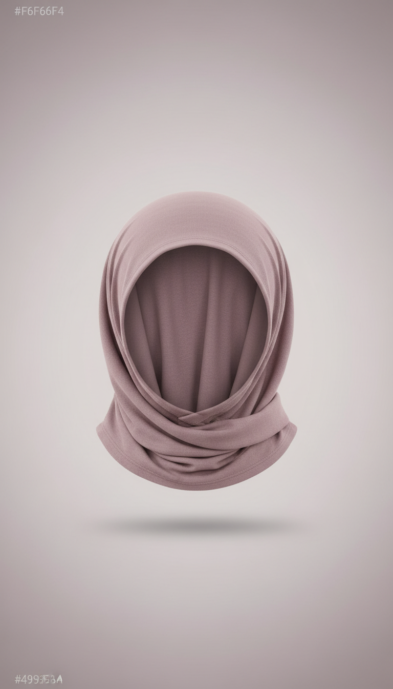 Cotton Underscarf in Dusty Mauve