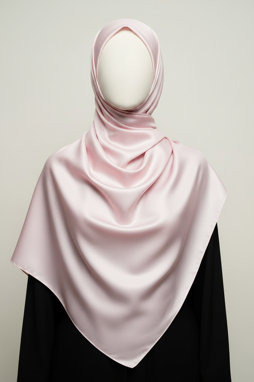 Baby Pink Hijab on Mannequin