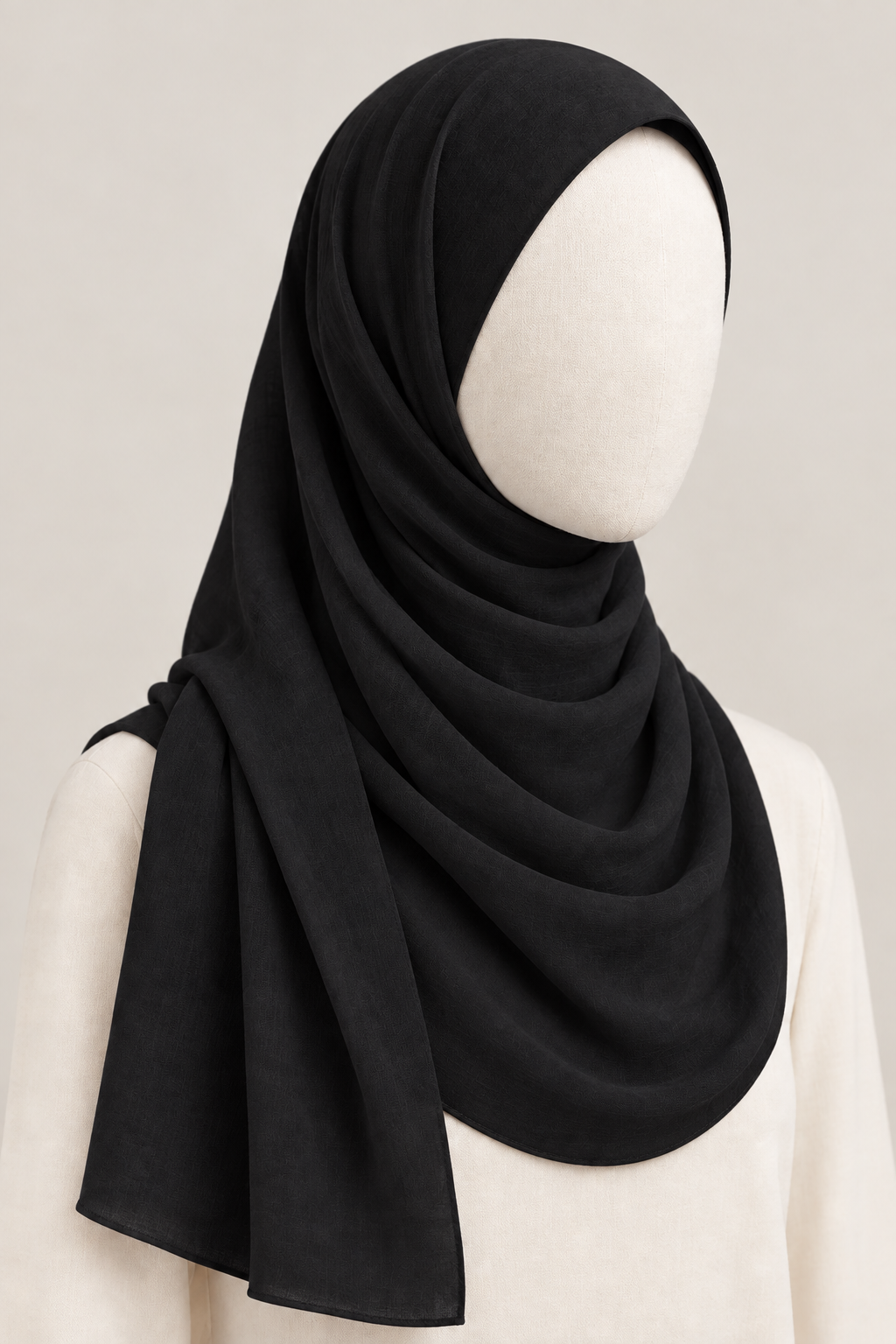 Black scarf based on the corrected reference