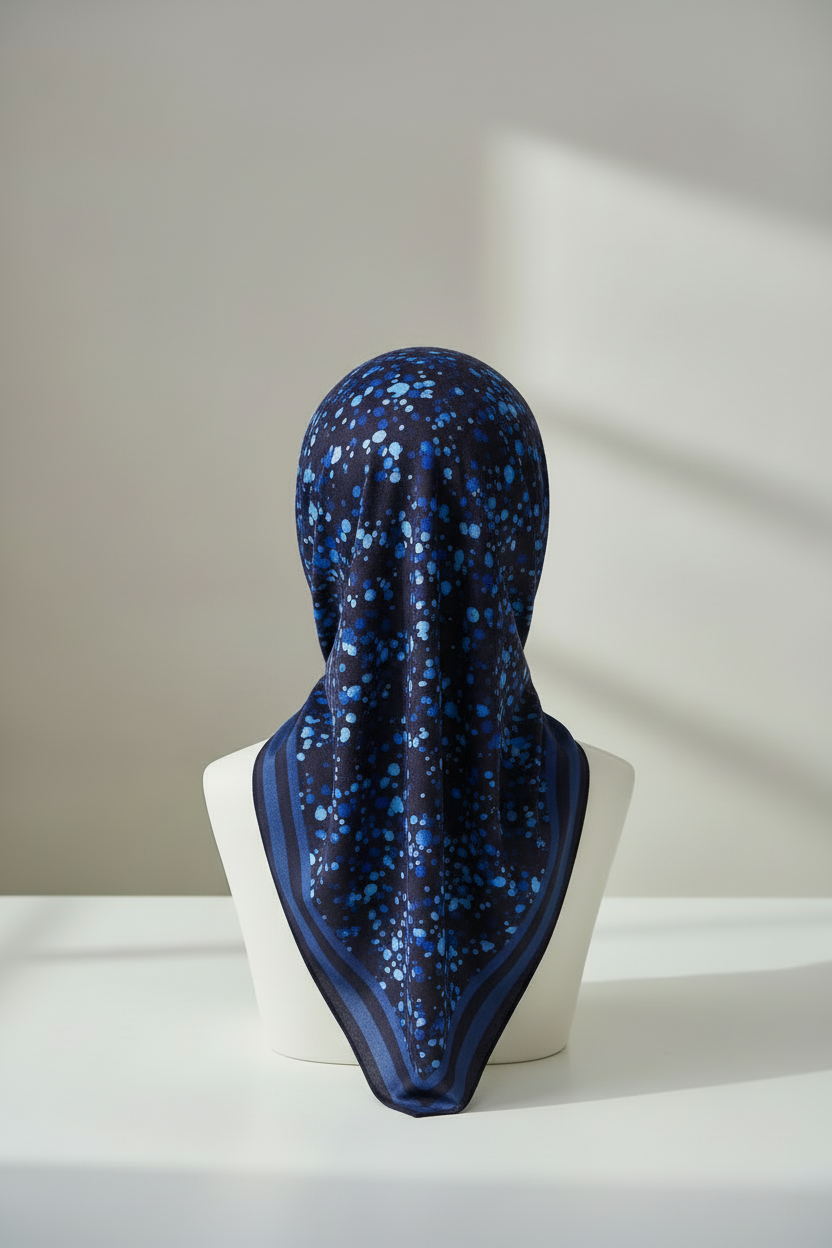 Cotton Midnight Scarf — Back
