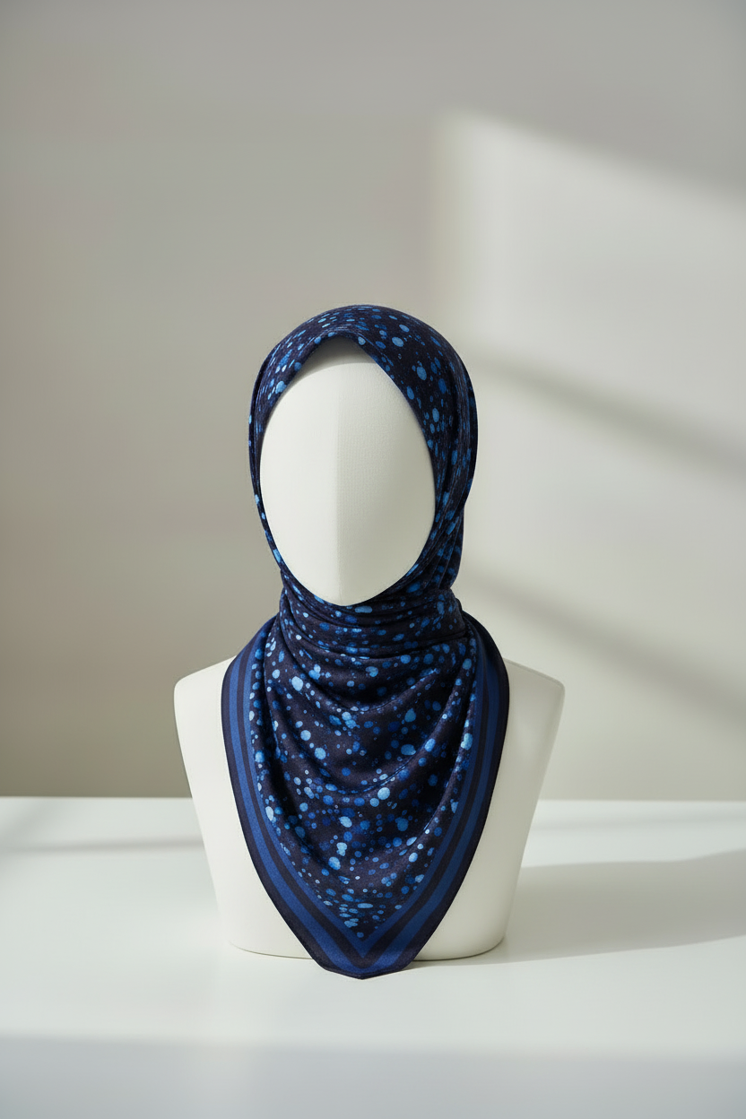 Cotton Midnight Scarf — Front