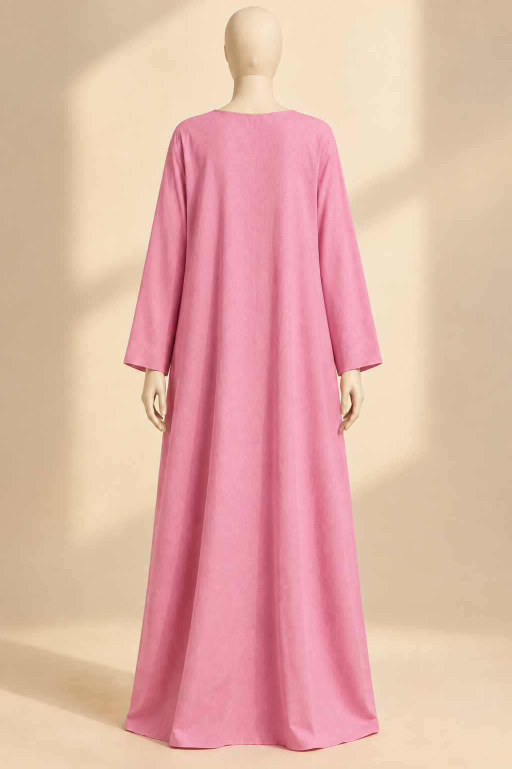 Generated pink prayer dress back view