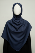 Jersey Cotton Hijab - Deep Navy