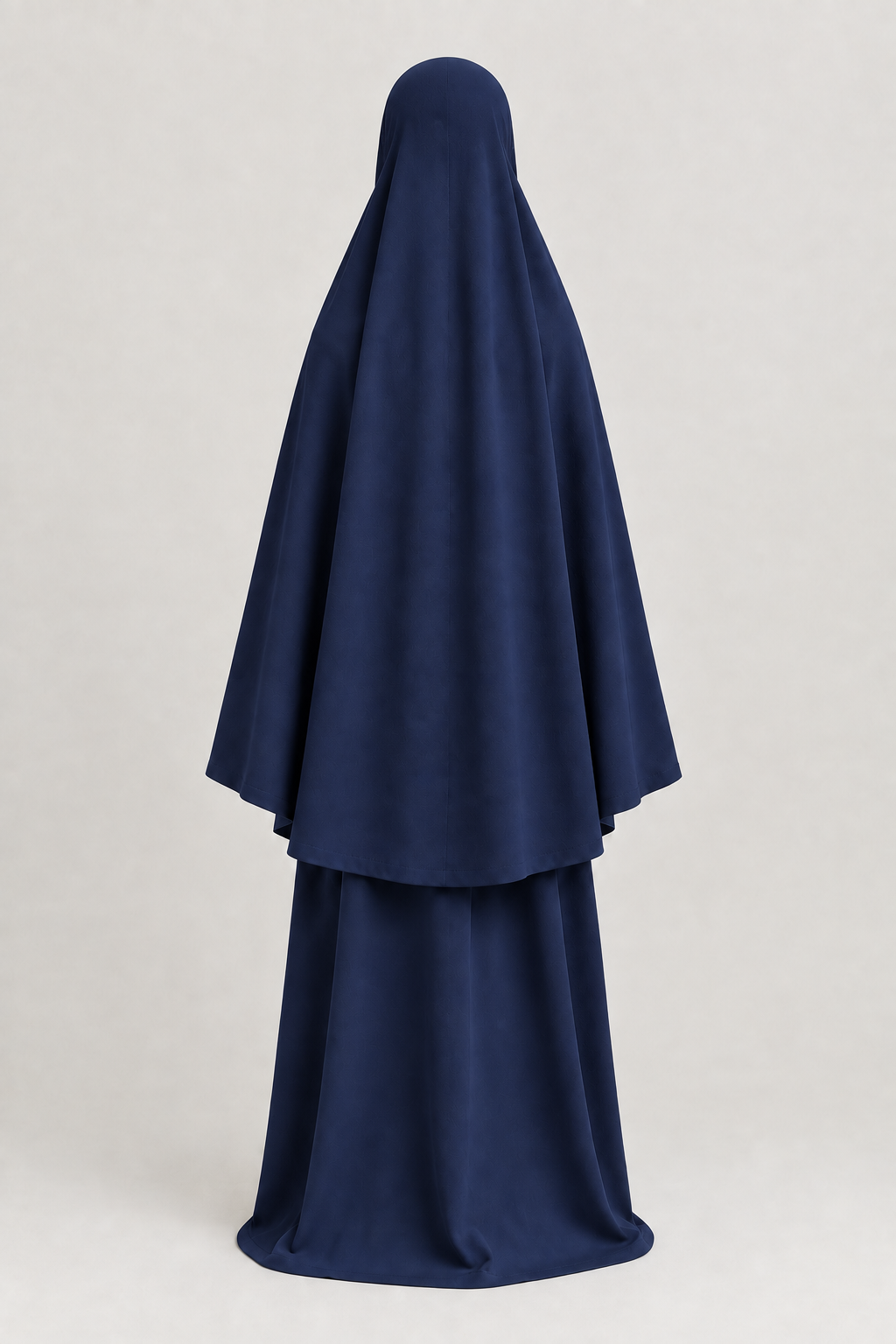 Navy Blue outfit, back view
