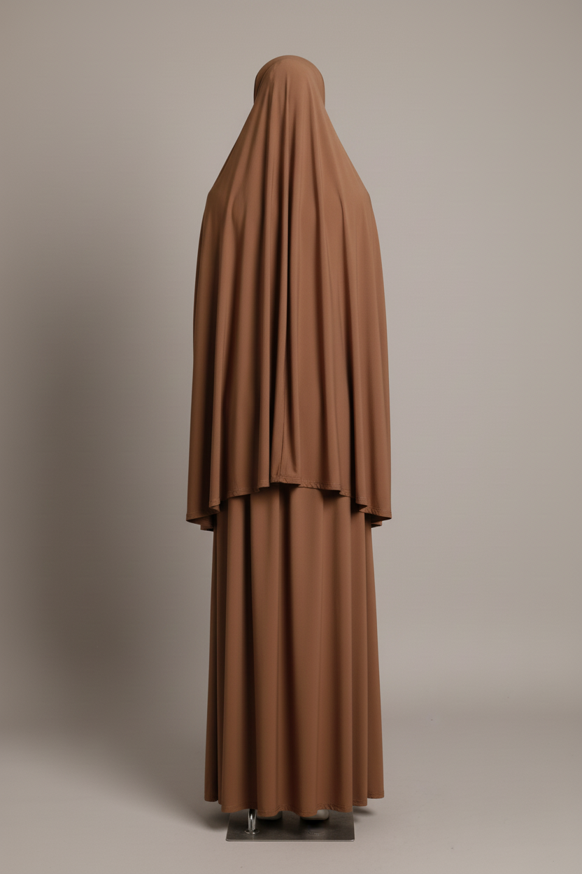 Prayer Clothes Mocha Brown – Back View