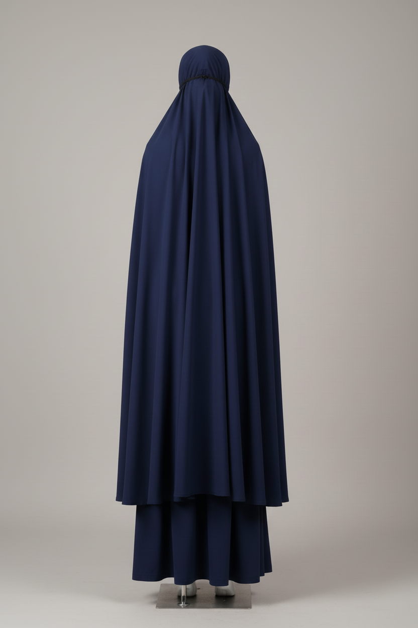 Prayer Clothes Navy Blue – Back View