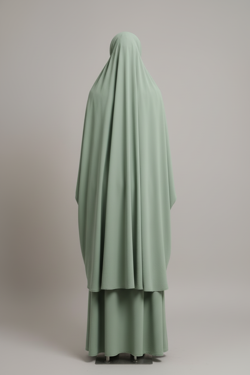 Prayer Clothes Sage Green – Back View
