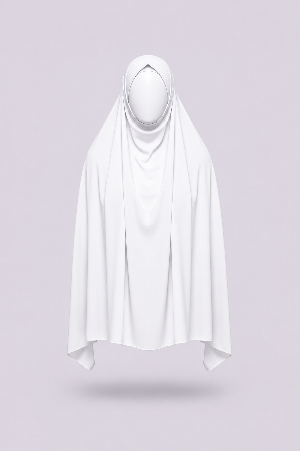 White with white faceless mannequin