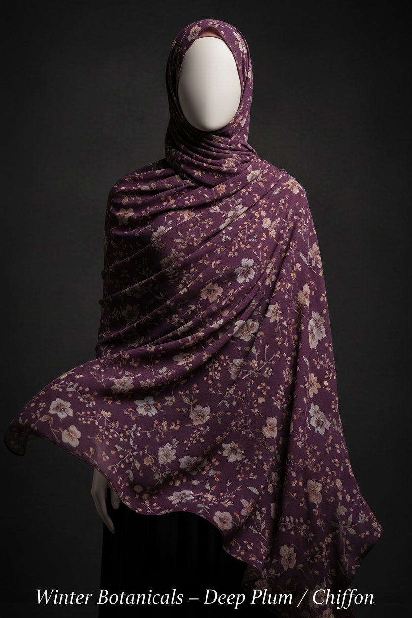 Winter Botanicals Deep Plum