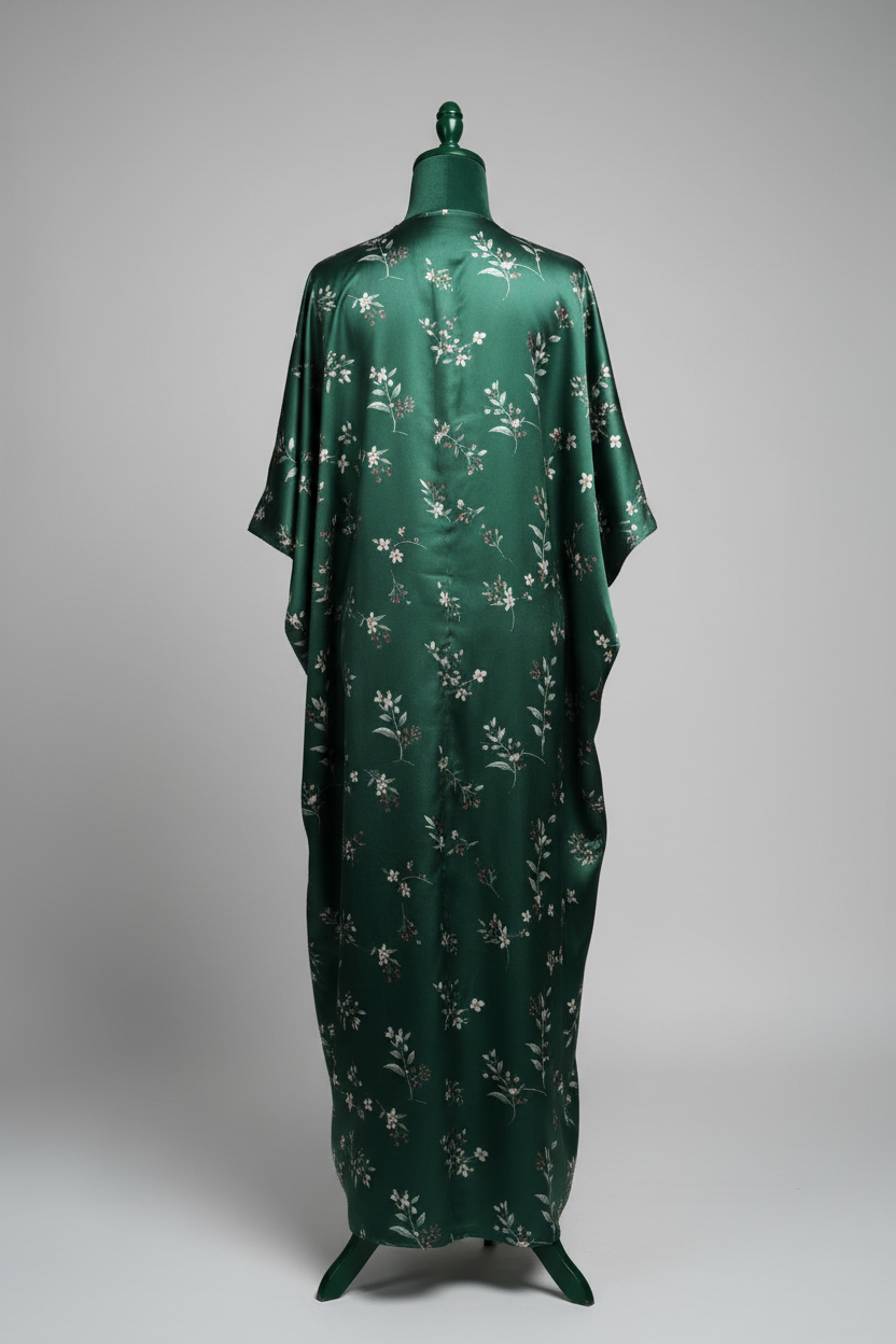 Winter Botanicals Dress — Back View