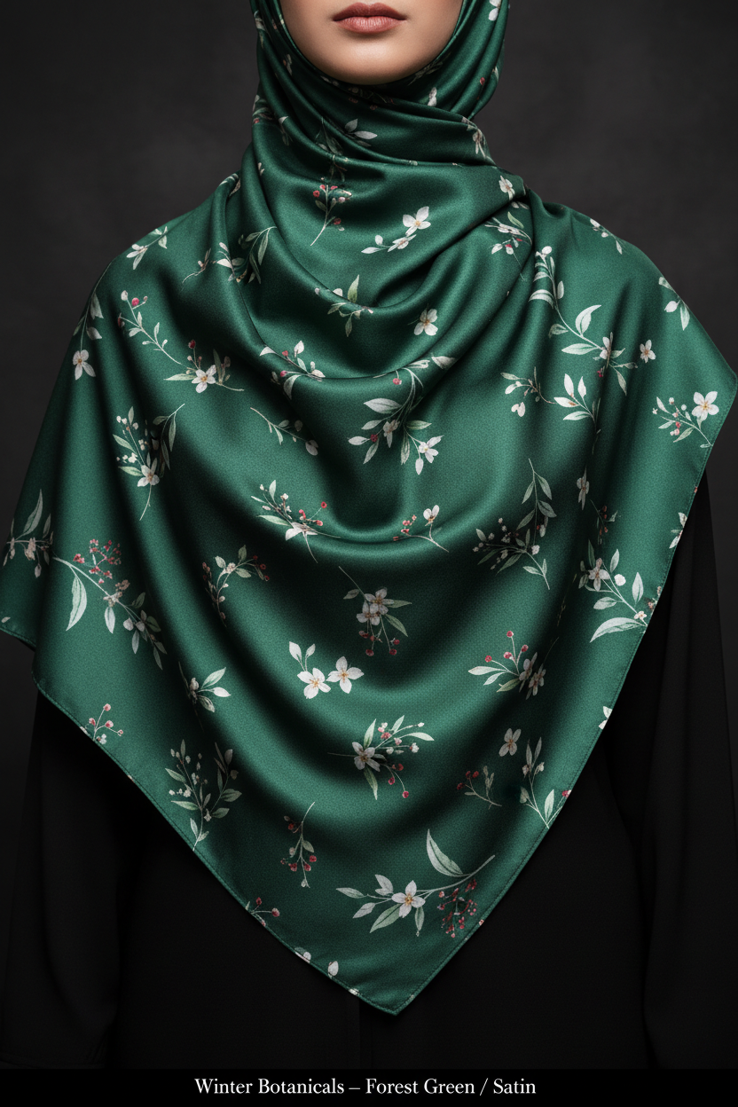 Winter Botanicals Forest Green